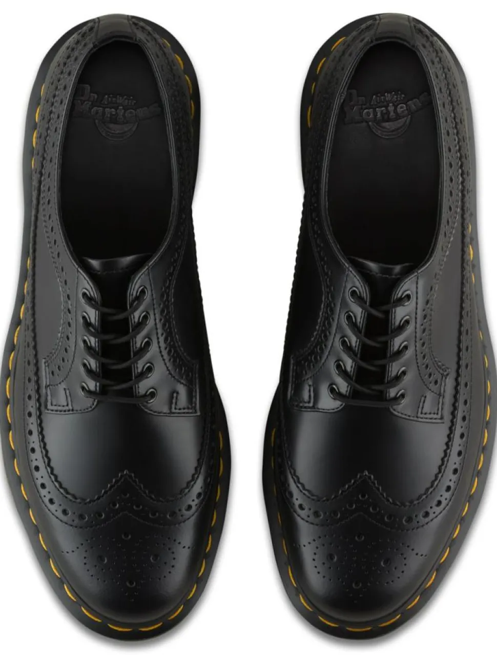 3989 Brogue Sko, Black Vintage Smooth, 45