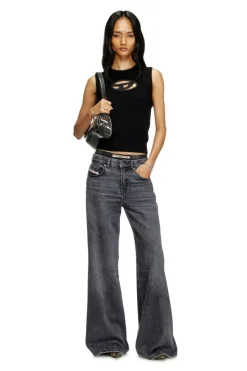 1978 D-Akemi Flare Jeans, Black/Dark Grey, W26/L30