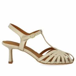 5840-101 Højhælede Sandaler, Beige, 41
