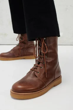 7456-402 Lace-Up Støvler, Cognac, 36