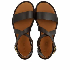 5442-119 Sandaler, Dark Brown, 38