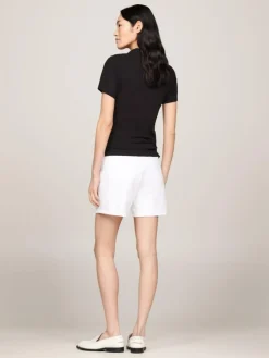 1985 Slim Pique Polotrøje, Black, XL