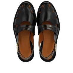 1688-101 Slingback Loafers, Black, 36