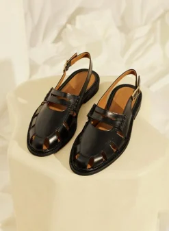 1688-101 Slingback Loafers, Black, 36