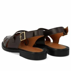 1688-101 Slingback Loafers, Dark Brown, 43