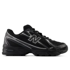 740 Sneakers, Black/Silver Metallic, 45