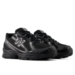 740 Sneakers, Black/Silver Metallic, 45