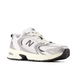 530 Sneakers, Silver Metallic/Black Cement, 37.5