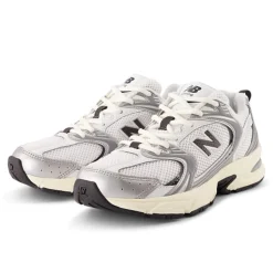 530 Sneakers, Silver Metallic/Black Cement, 37.5