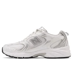 530 Sneakers, White/Silver Metallic, 37
