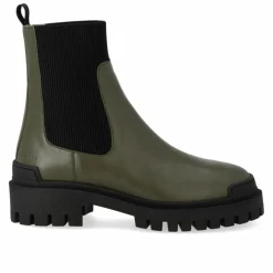 7653-101 Støvler, Oliven/Sort, 39