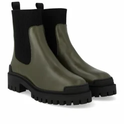 7653-101 Støvler, Oliven/Sort, 39