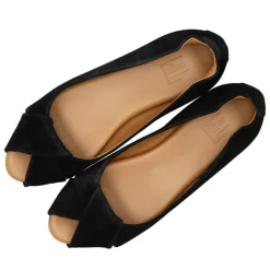 A6760 Ballerinasko, Black Suede, 36