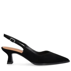 A8089 Højhælede Sko, Black Suede, 36