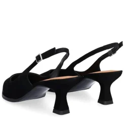A8089 Højhælede Sko, Black Suede, 36