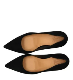 A5629 Højhælede Sko, Black Suede, 38.5