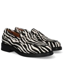 A11361 Loafers, Zebra Pony, 41
