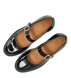 A7016 Mary Jane Ballerinasko, Black Patent, 38