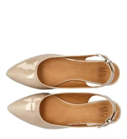 A16302 Slingback Ballerinasko, Beige Jute Polido, 41