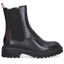 A7199 Støvler, Black Calf/Red, 38