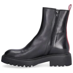A7199 Støvler, Black Calf/Red, 38