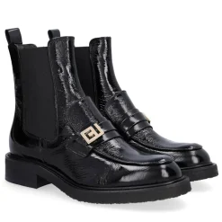 A5057 Støvler, Black Naplack, 36