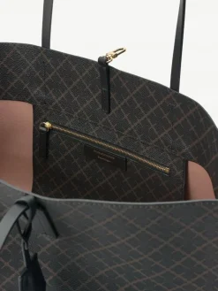 Abigail Tote Bag, Dark Chocolate