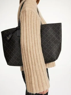 Abigail Tote Bag, Dark Chocolate