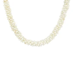 Abundance of Venus Halskæde, White/Gold, 45 cm