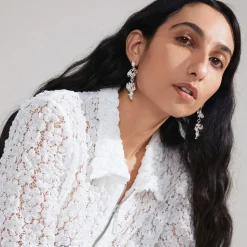 Act Recycled Øreringe, Silver Plated