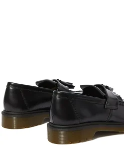 Adrian Smooth Leather Tassel Loafers, Sort, 42