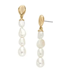 Agnethe Pearl Øreringe, Gold/Pearl