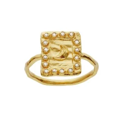 Aida Ring, Gold Plated, 57