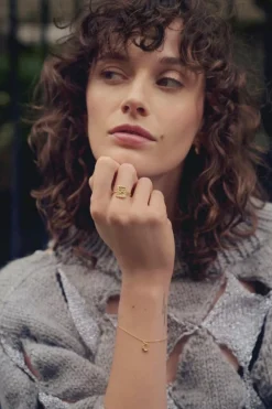 Aida Ring, Gold Plated, 57