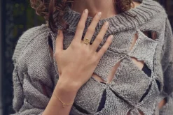 Aida Ring, Gold Plated, 57