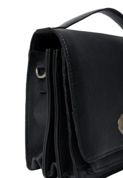 Alba Big Crossbody, Black/Brass