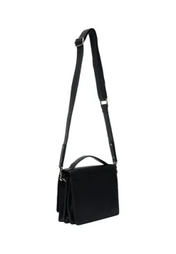 Alba Big Crossbody, Black/Brass