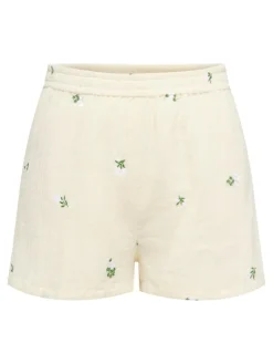 Alba Højtaljede Shorts, Cloud Dancer, L