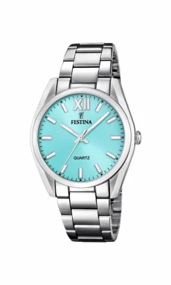 Alegría 20622 Dameur, Silver/Turkis, 36,8 mm