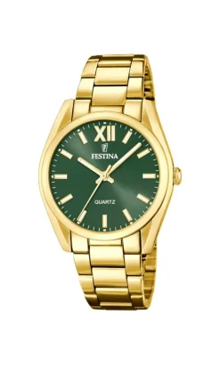 Alegria 20640 Dameur, Guld/Grøn, 37 mm