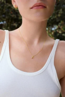 Alfabet Vedhæng, Gold Plated - R