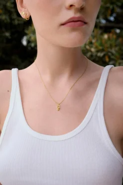 Alfabet Vedhæng, Gold Plated - G