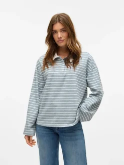 Alma Polo T-shirt, Light Grey Melange/White, M