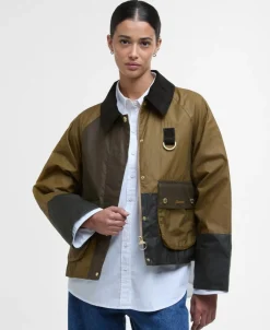 Alma Wax Jakke, Sand/Archive Olive/Beech, 38