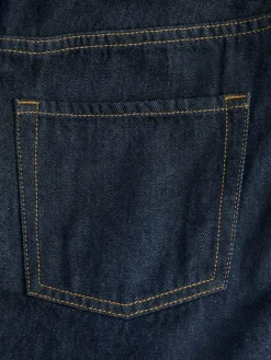 Alora Pleated Nederdel, Dark Blue Denim, M