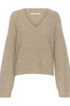 AlphaGZ Striktrøje, Warm Sand Melange, L