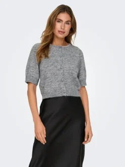 Alva Life Embel Cardigan, Medium Grey Melange, XS