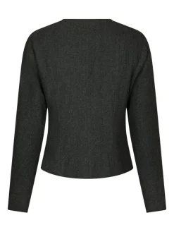 Amanda Herringbone Jakke, Antracit, 36