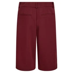 AminaCC Crease Bermuda Shorts, Burgundy, M