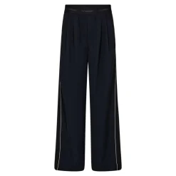 AminaCC Split Panel Bukser, Navy, XL